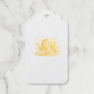 Smiling Monkey with Big Eyes Playful Tropical Gift Tags