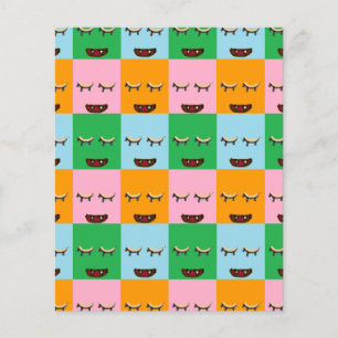 Smiling monster block faces