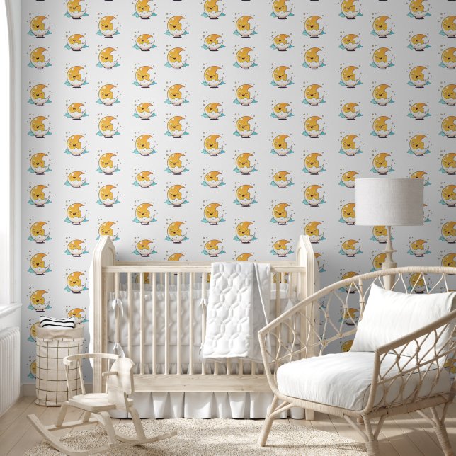 Smiling moon wall paper (Kids)