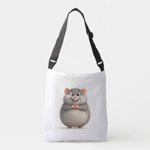 Smiling Mouse Heart Tote Bag