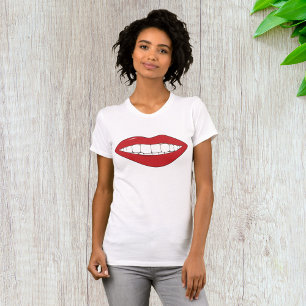 Smiling Mouth Womens T-Shirt
