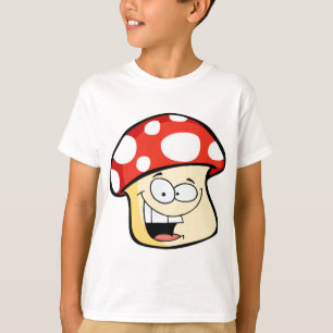 Smiling Mushroom cartoon T-Shirt
