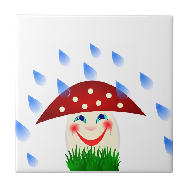 Smiling mushroom tile (Front)