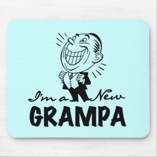 Smiling New Grampa T-shirts and Gifts Mouse Pad