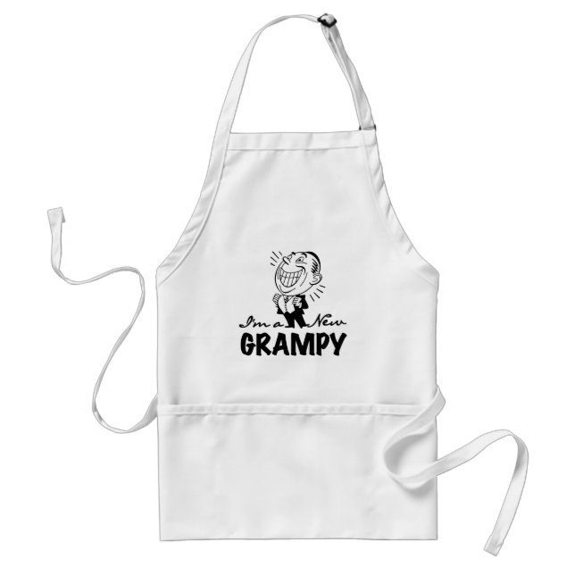 Smiling New Grampy T-shirts and Gifts Standard Apron (Front)
