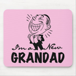 Smiling New Grandad T-shirts and Gifts Mouse Pad