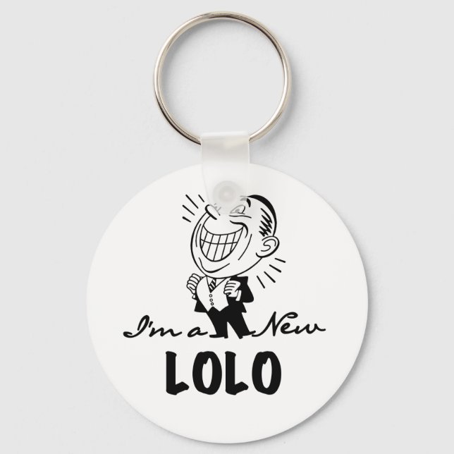 Smiling New Lolo T-shirts and Gifts Key Ring (Front)