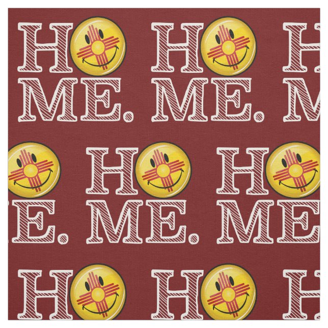 Smiling New Mexico Flag house Warmer Fabric (Swatch)