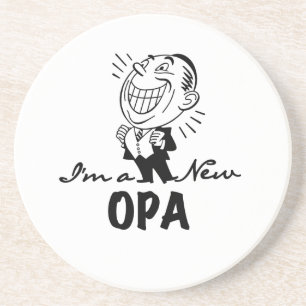 Smiling New Opa T-shirts and Gifts Coaster