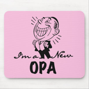 Smiling New Opa T-shirts and Gifts Mouse Pad