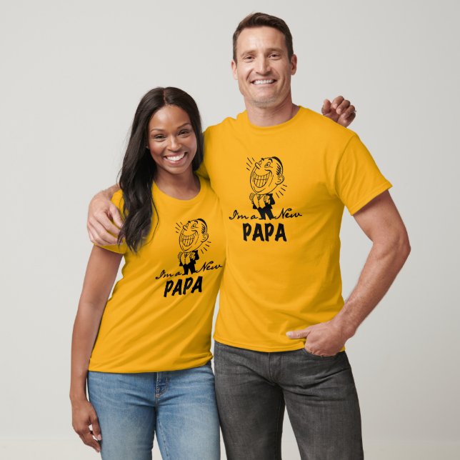 Smiling New Papa T-shirts and Gifts (Unisex)