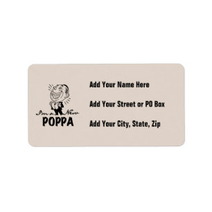 Smiling New Poppa T-shirts and Gifts Label
