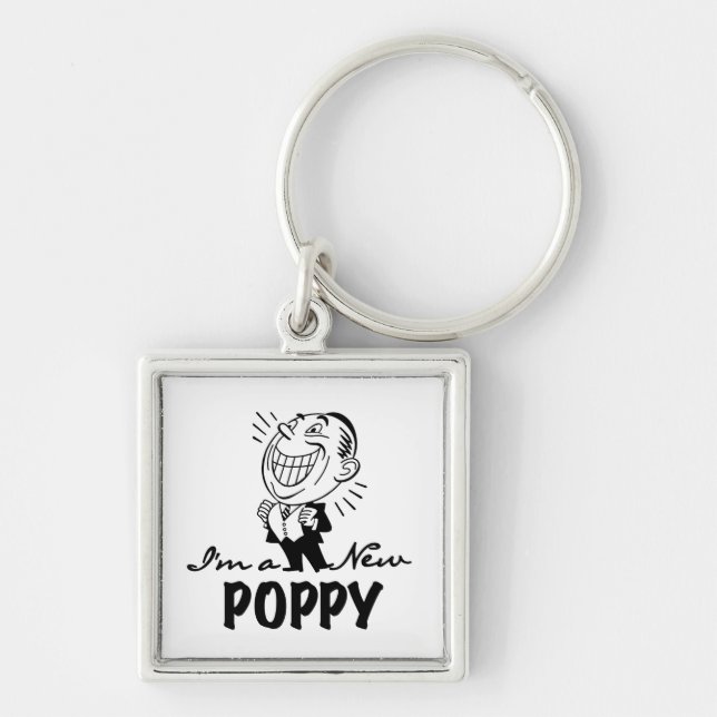 Smiling New Poppy T-shirts and Gifts Key Ring (Front)