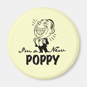 Smiling New Poppy T-shirts and Gifts Magnet