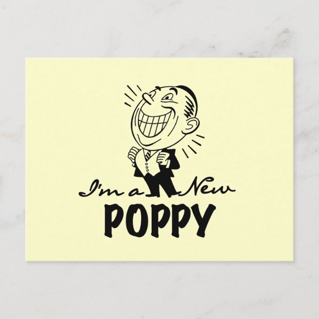 Smiling New Poppy T-shirts and Gifts Postcard (Front)