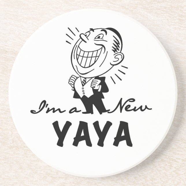 Smiling New Yaya Tshirts and Gifts Coaster (Front)