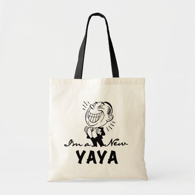 Smiling New Yaya Tshirts and Gifts Tote Bag (Front)