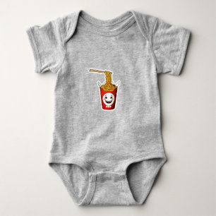 Smiling noodles baby bodysuit