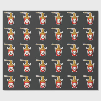 Smiling noodles wrapping paper