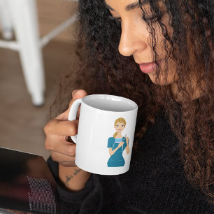 Smiling Nurse with Syringe  Coffee Mug