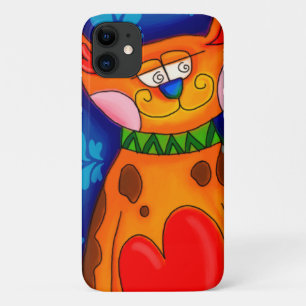 Smiling Orange Tabby Cat iPhone 11 Case