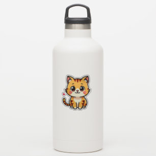 Smiling Orange Tabby Kitten – Cute Sticker