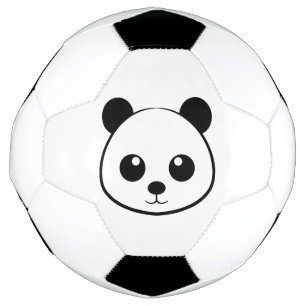 Smiling Panda Face Soccer Ball – Cute Animal Sport