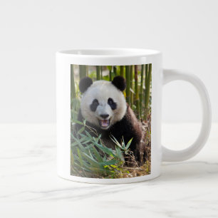 Smiling Panda Portrait Large Coffee Mug