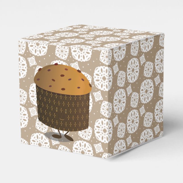 Smiling Panettone Favour Box (Front Side)