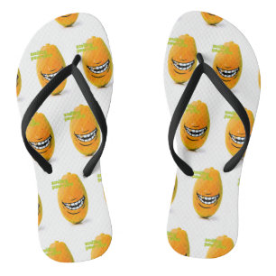 Smiling Pawpaw met 'n Goue Tand Thongs