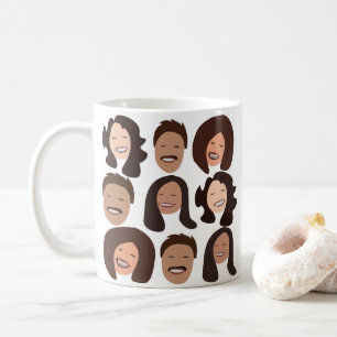 Smiling People Happy Face Coffee Mug