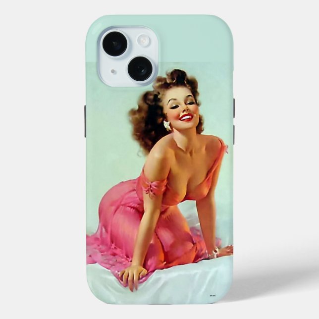 Smiling Pin Up Case-Mate iPhone Case (Back)