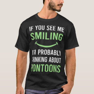 Smiling Pontoon Pontooning T-Shirt