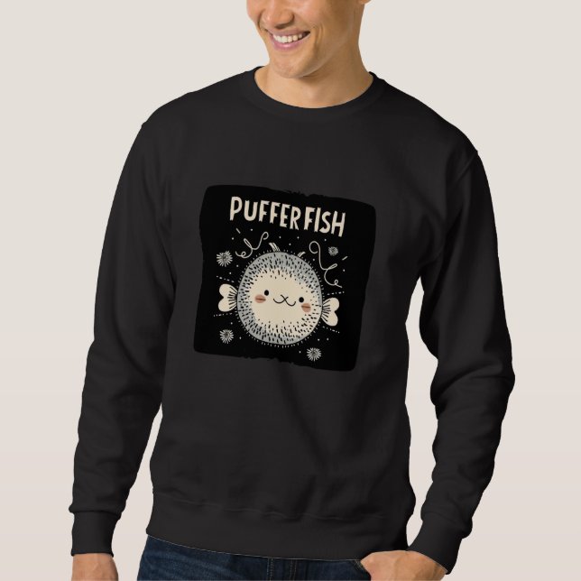 Smiling Pufferfish Costume Sweatshirt (Front)