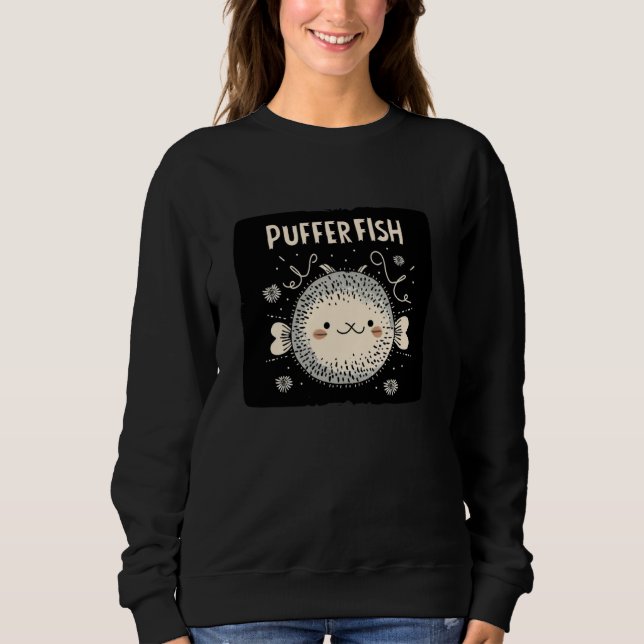Smiling Pufferfish Costume Sweatshirt (Front)