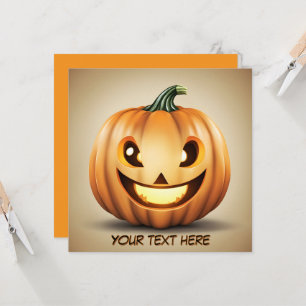 Smiling Pumpkin Invitation