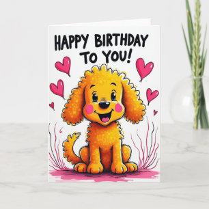 Smiling Puppy Birthday Card