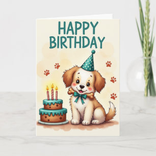 Smiling Puppy Treat Card
