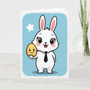 Smiling Rabbit Golden Egg Card
