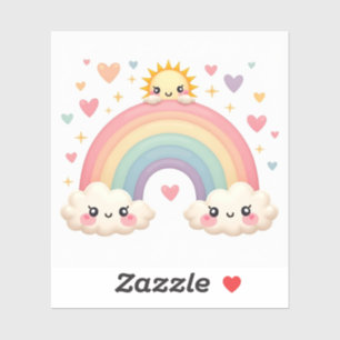 Smiling Rainbow of Love – Kawaii Hearts