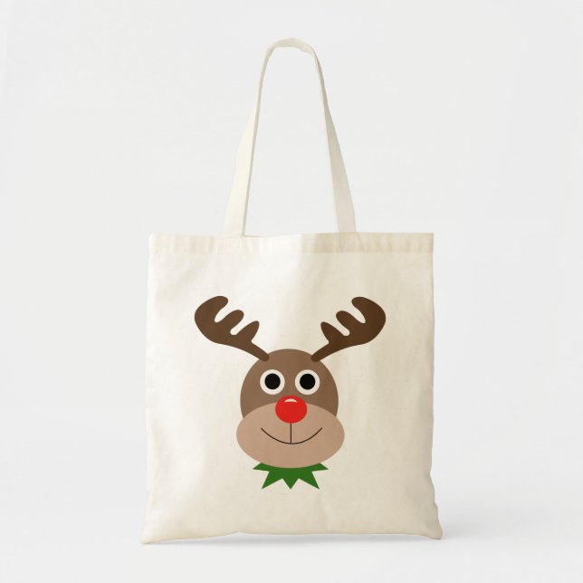 Smiling reindeer tote bag (Front)