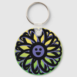 Smiling Sally Flower Keychain - 369
