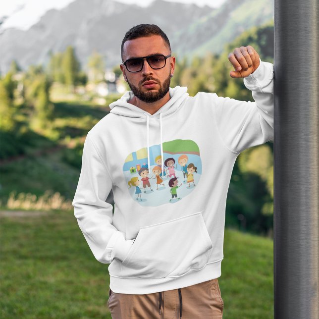 Smiling School Children Playing Together Hoodie (Creator Uploaded)