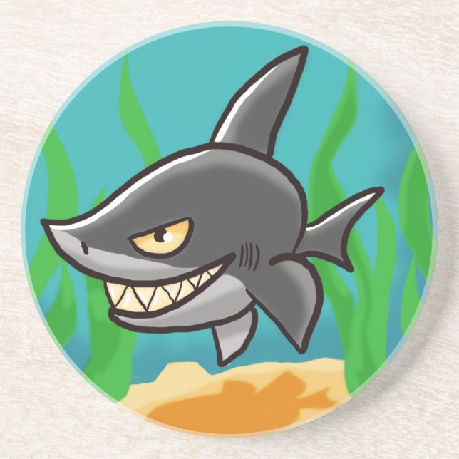 Smiling Shark Coaster (Front)