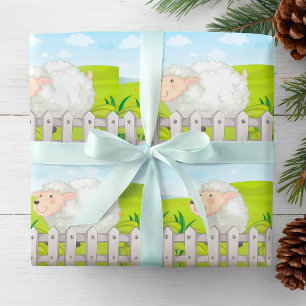 Smiling Sheep Wrapping Paper