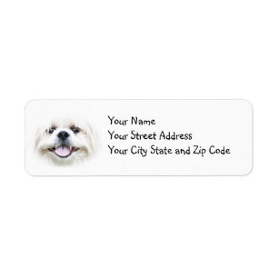 Smiling Shih Tzu Return Address Label