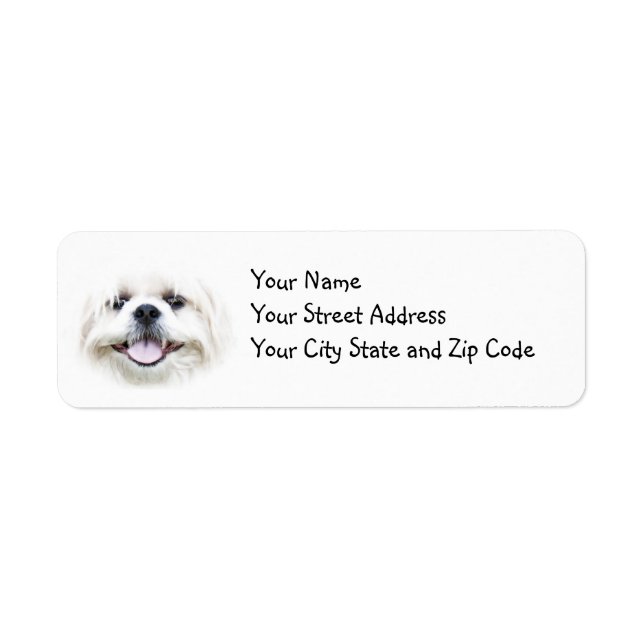 Smiling Shih Tzu Return Address Label (Front)