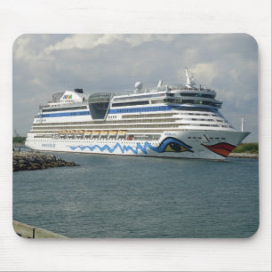 Smiling Ship in Channel Mouse Pad