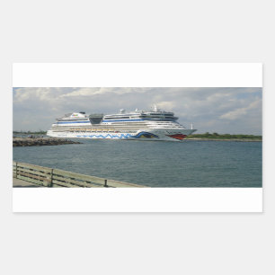 Smiling Ship Rectangular Sticker