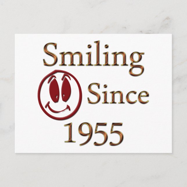 Smiling Since 1955 Postcard (Front)